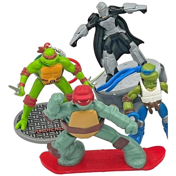 TEENAGE MUTANT NINJA TURTLES 7 Piece Toy Lot TMNT Mirage Viacom McDonalds - Picture 3 of 12
